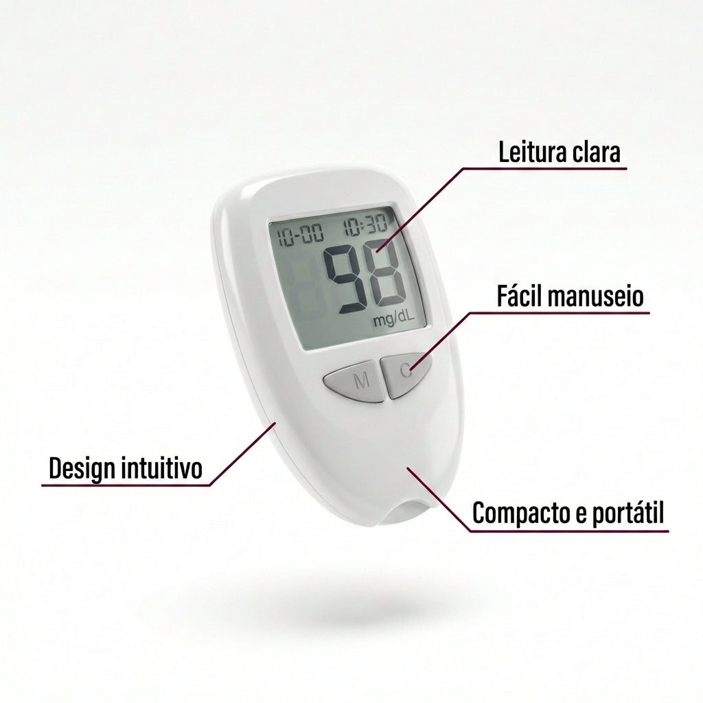 GlucoVita Pro - Kit de Monitoramento de glicose