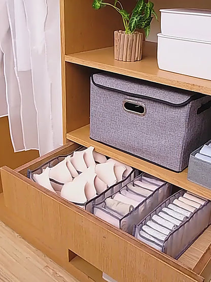 Set de 6 Organizadores de Roupa Interior – Organização Inteligente e Otimização de Espaço