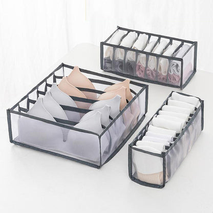 Set de 6 Organizadores de Roupa Interior – Organização Inteligente e Otimização de Espaço