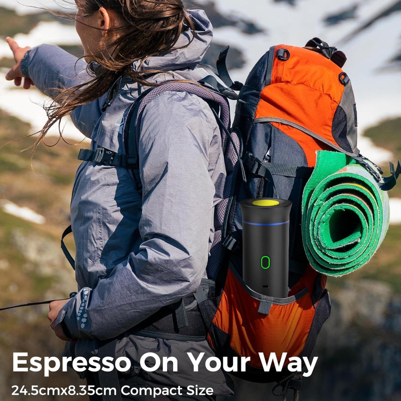 Máquina de Café Portátil 3 em 1 – Espresso Compacto e Recargável