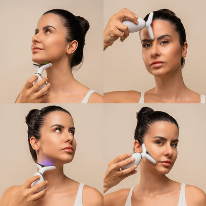 Massageador Facial Reafirmante com LED, EMS e Calor Selora – Rosto e Pescoço