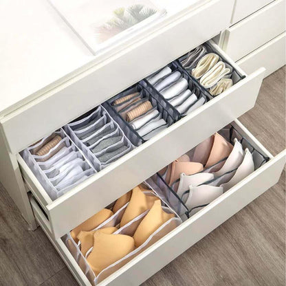 Set de 6 Organizadores de Roupa Interior – Organização Inteligente e Otimização de Espaço