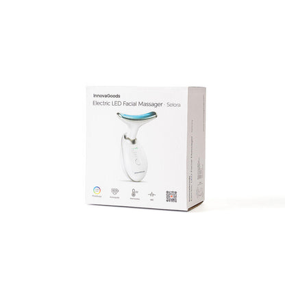 Massageador Facial Elétrico Reafirmante com LED, EMS e Calor